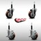 Service Caster 3.5'' SS Maroon Poly Wheel Swivel 3/4'' Expanding Stem Caster Set 2 Brakes, 4PK SCC-SSEX20S3514-PPUB-MRN-2-TLB-2-34 - alternate 3